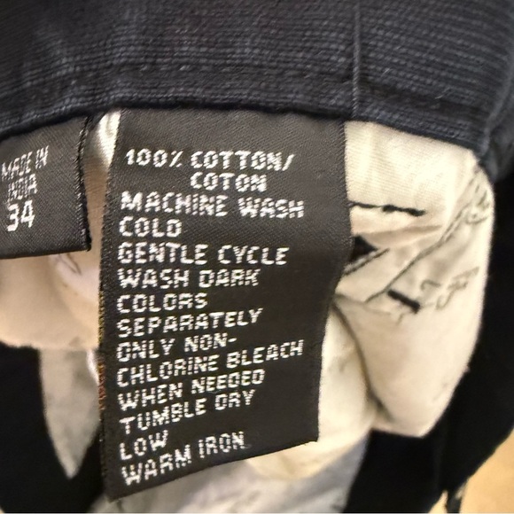 Greg Norman Collection Black Cargo Shorts Classic Fit - Picture 10 of 10